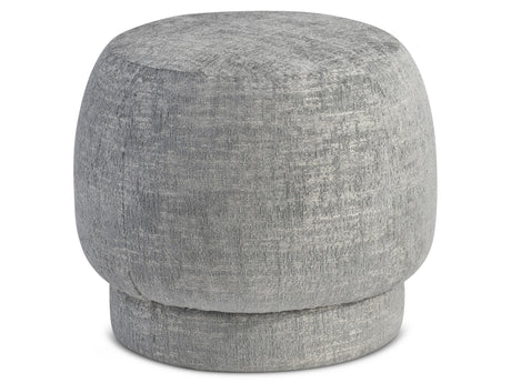 Izzy Blue Fabric Ottoman - Ornate Home