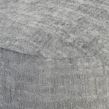 Izzy Blue Fabric Ottoman - Ornate Home