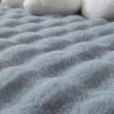 Thick Sofa Cushion Solid Color Faux Fur Fluffy Sofa Cushion Non-Slip Couch Covers