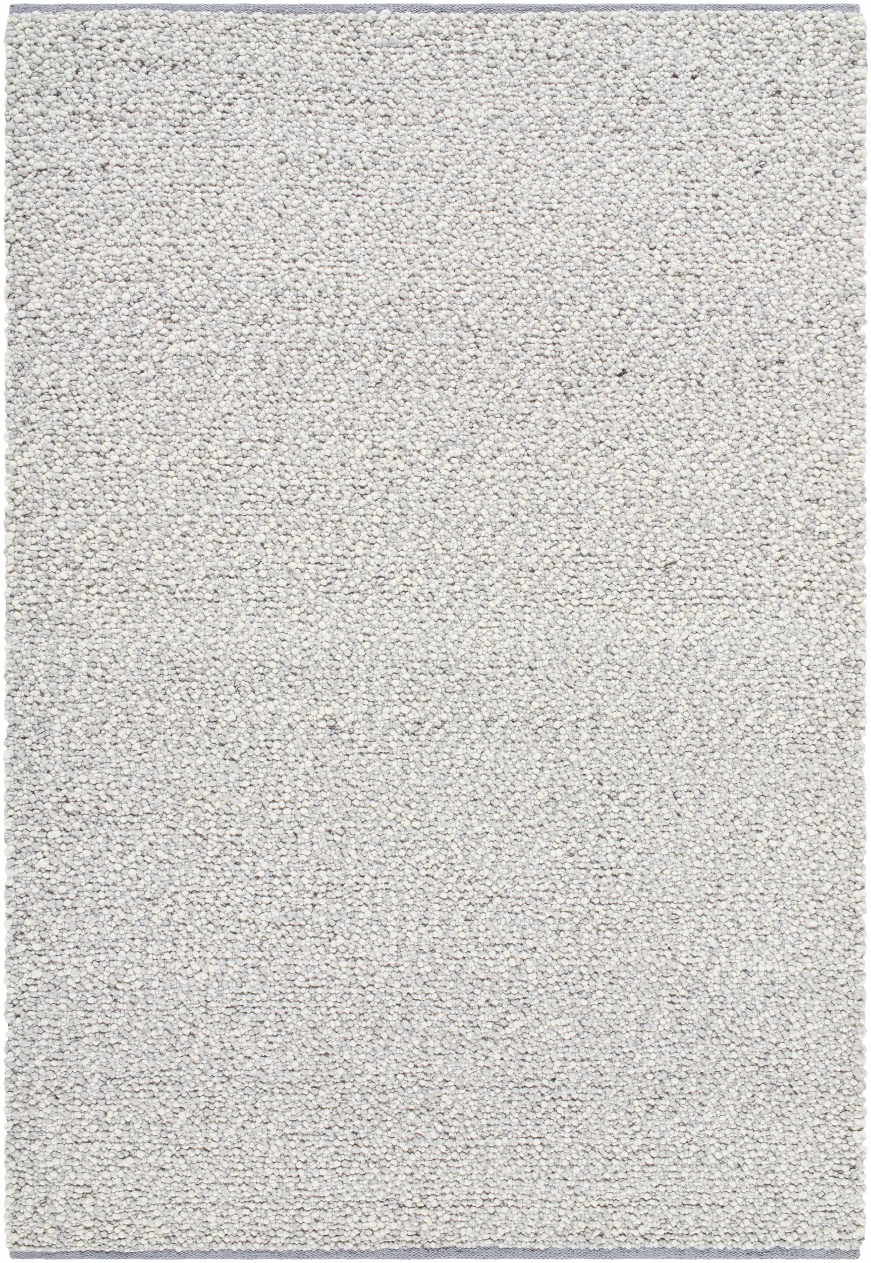 Wolven Ivory Chunky Looped Weave Cottage Farmhouse NZ Wool Handmade Area Rug - Clearance