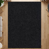 Jorena Dark Gray Jute-Look Rug | Durable Area Rug