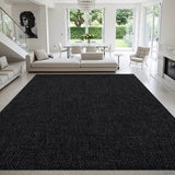 Jorena Dark Gray Jute-Look Rug | Durable Area Rug