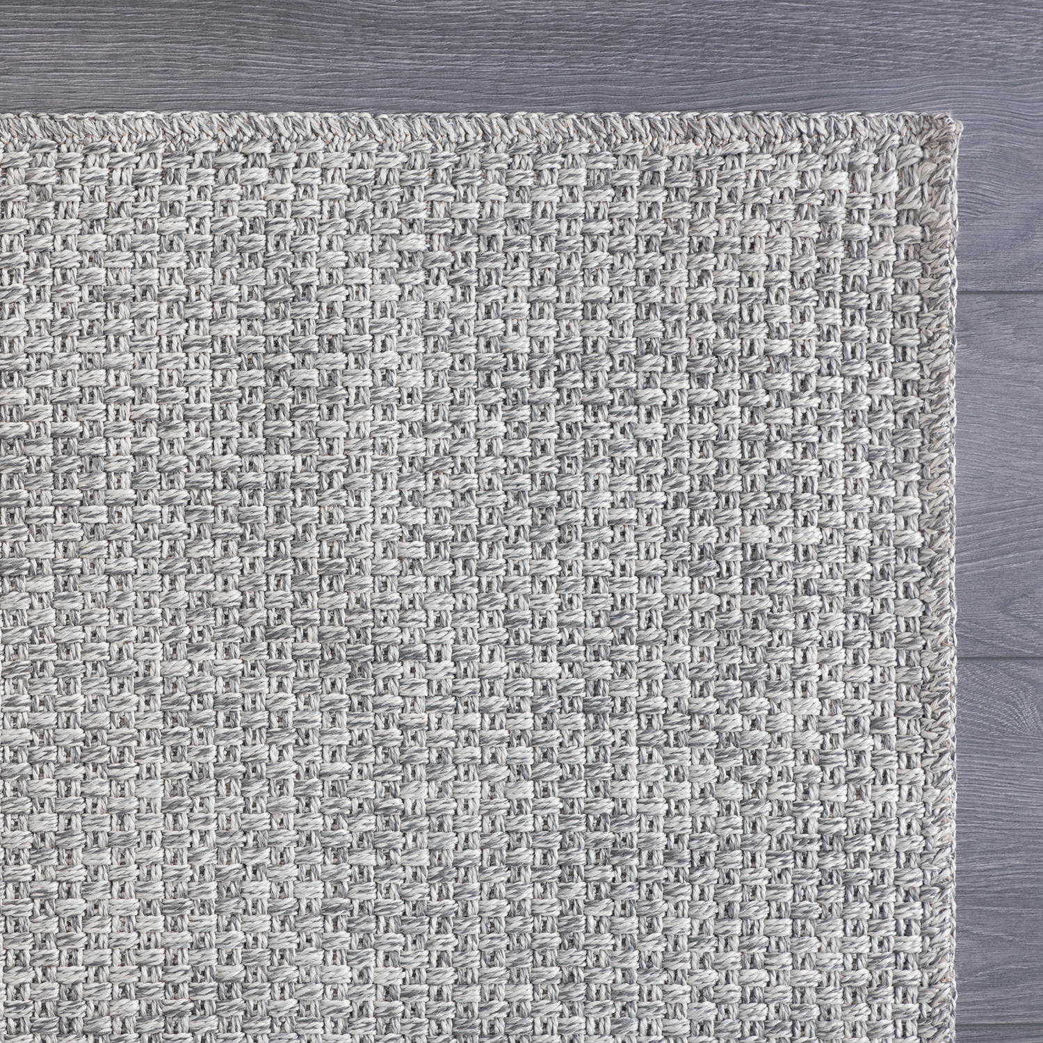 Jorena Gray Jute-Look Rug | Modern Indoor/Outdoor