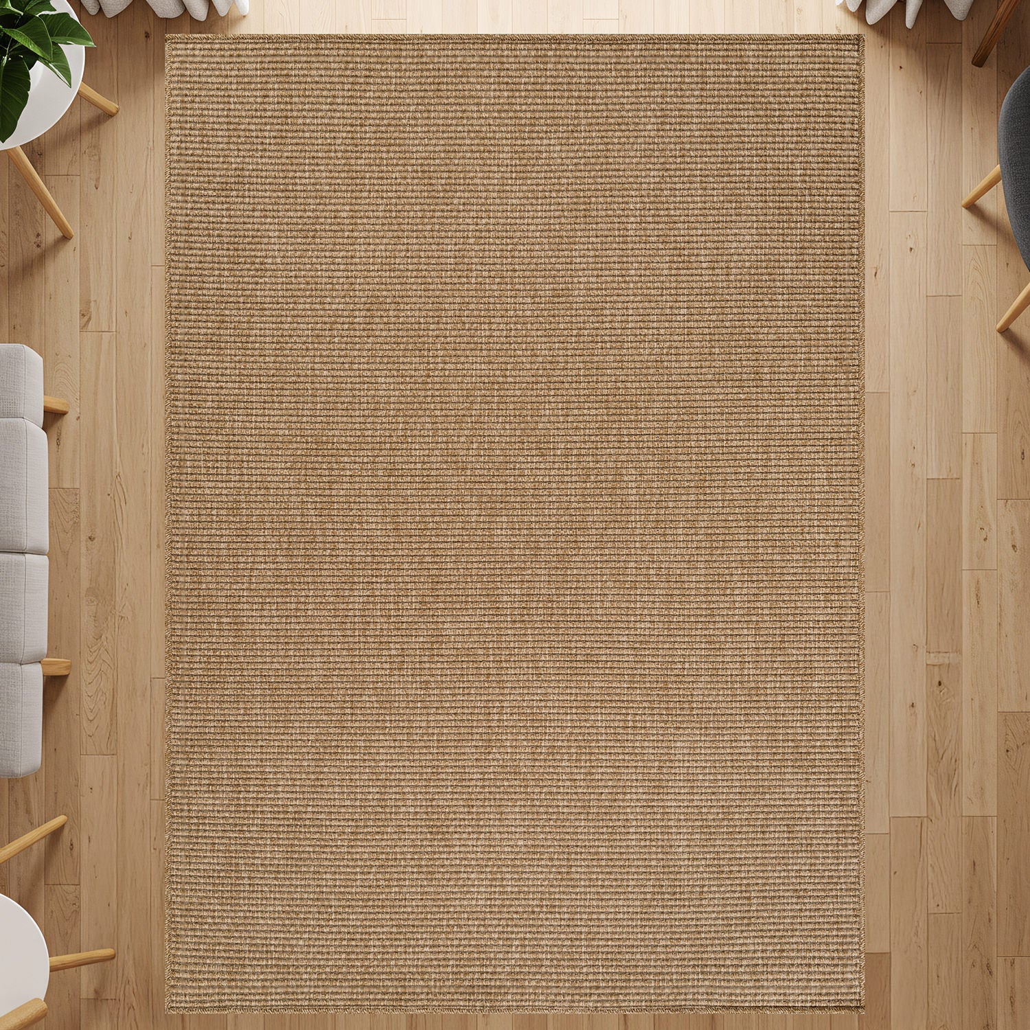 Jorena Natural Jute-Look Rug | Indoor & Outdoor
