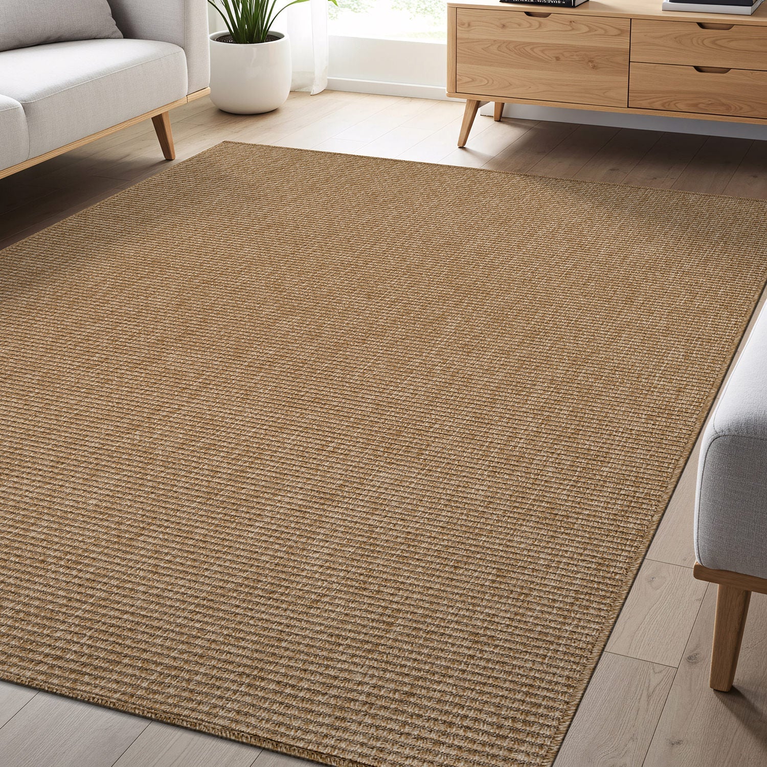 Jorena Natural Jute-Look Rug | Indoor & Outdoor