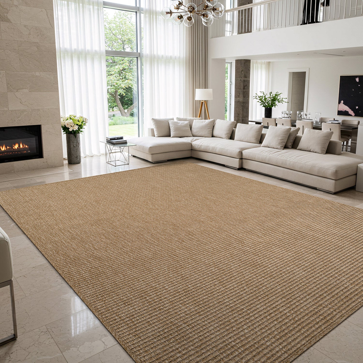 Jorena Natural Jute-Look Rug | Indoor & Outdoor