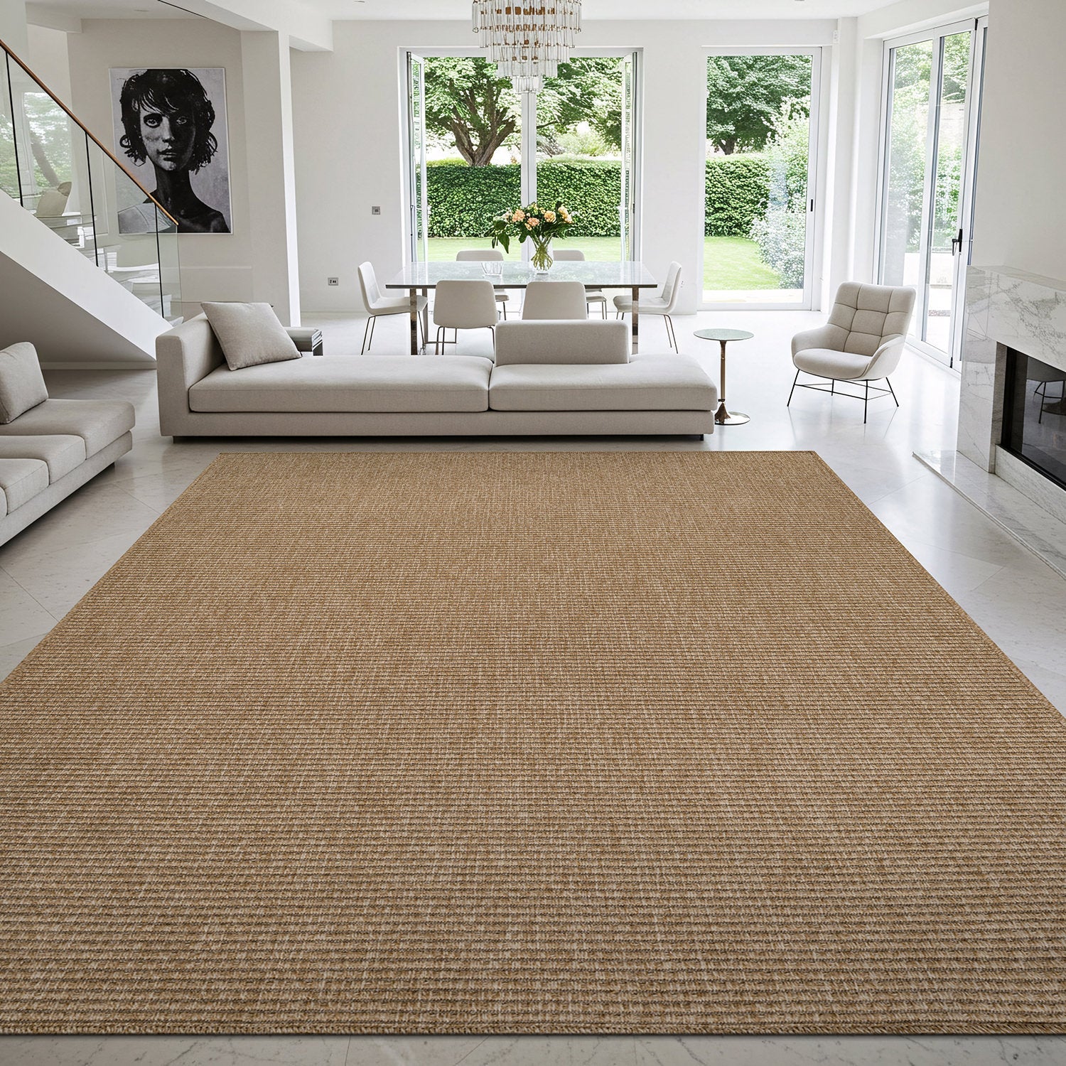 Jorena Natural Jute-Look Rug | Indoor & Outdoor
