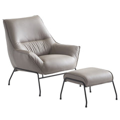 Jabel Grain Accent Chair & Ottoman - Ornate Home
