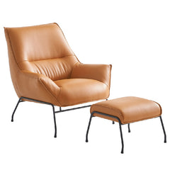 Jabel Sandstone Accent Chair & Ottoman - Ornate Home