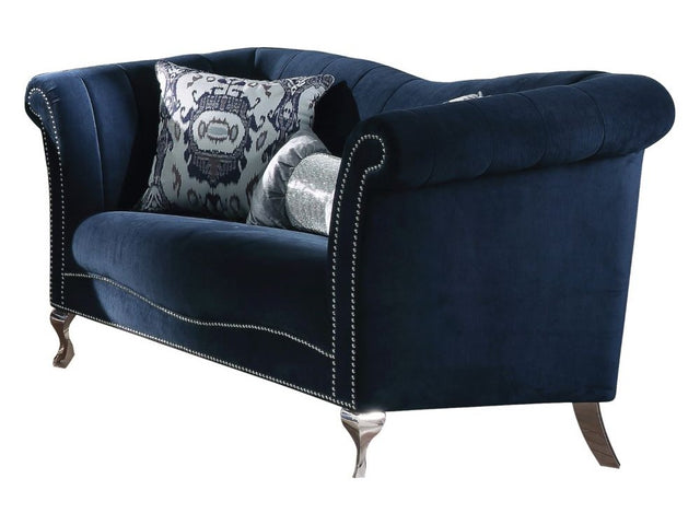Jaborosa Loveseat with 2 Pillows in Blue - Ornate Home