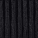 Jacana Black Corduroy Upholstered Dual Power Chaise Sofa - Ornate Home