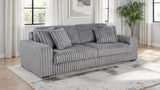 Jacana Grey Corduroy Upholstered Dual Power Chaise Sofa - Ornate Home