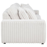 Jacana Ivory Corduroy Upholstered Dual Power Chaise Sofa - Ornate Home