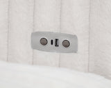 Jacana Ivory Corduroy Upholstered Dual Power Chaise Sofa - Ornate Home