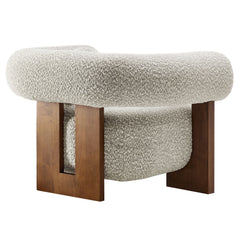 Jace River Rock Boucle Accent Chair - Ornate Home