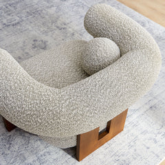 Jace River Rock Boucle Accent Chair - Ornate Home