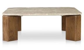 Jace Silk Grey Marble Coffee Table - Ornate Home