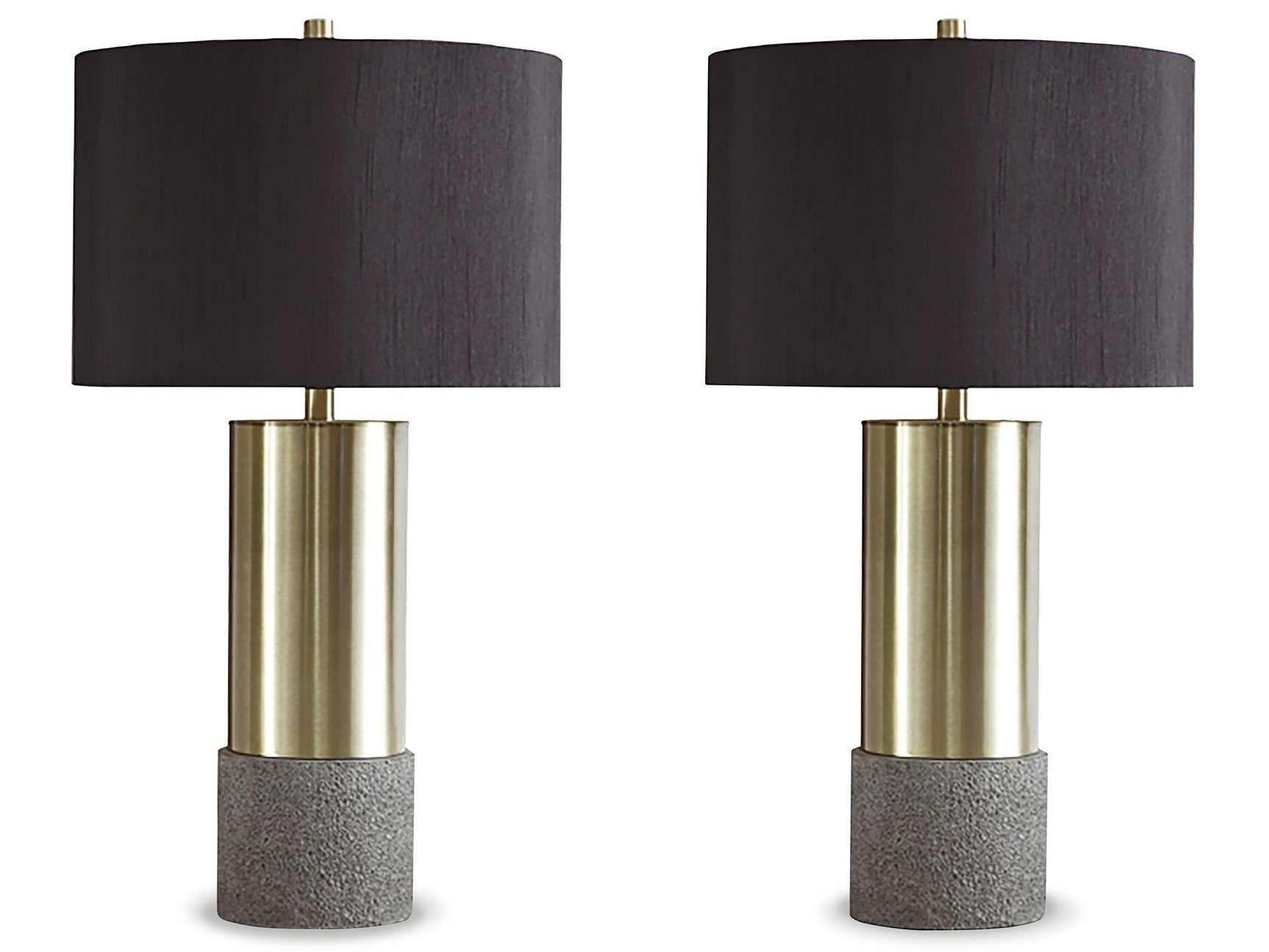 Jacek Gray/Brass Finish Table Lamp (Set of 2) (Online Special Price) - Ornate Home