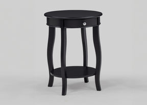 Jacie Black Round Chairside Table - Ornate Home