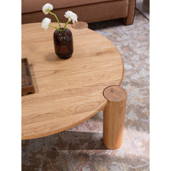 Jack Brushed Natural Oak Coffee Table - Ornate Home