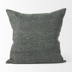 Jack Green 22x22 Linen Square Decorative Pillow Cover with Down Filler (Set of 2) - Ornate Home