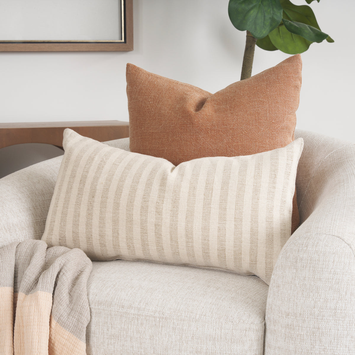 Jack Rust 22x22 Linen Square Decorative Pillow Cover - Ornate Home
