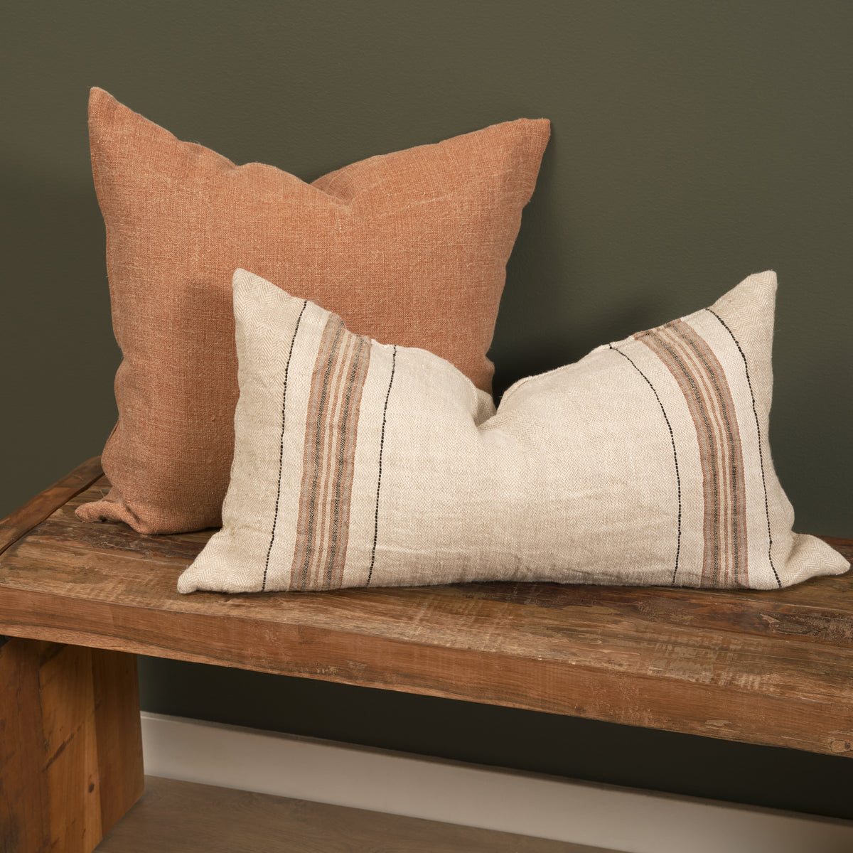 Jack Rust 22x22 Linen Square Decorative Pillow Cover - Ornate Home