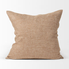 Jacklyn Brown 22x22 Linen Square Decorative Pillow Cover - Ornate Home