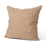 Jacklyn Brown 22x22 Linen Square Pillow Cover with Down Filler - Ornate Home