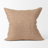 Jacklyn Brown 22x22 Linen Square Pillow Cover with Down Filler - Ornate Home