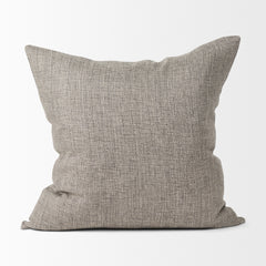 Jacklyn Gray 22x22 Linen Square Decorative Pillow Cover with Down Filler (Set of 2) - Ornate Home