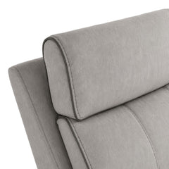 Jackpot Explore Light Grey P1 Loveseat with Console - Ornate Home