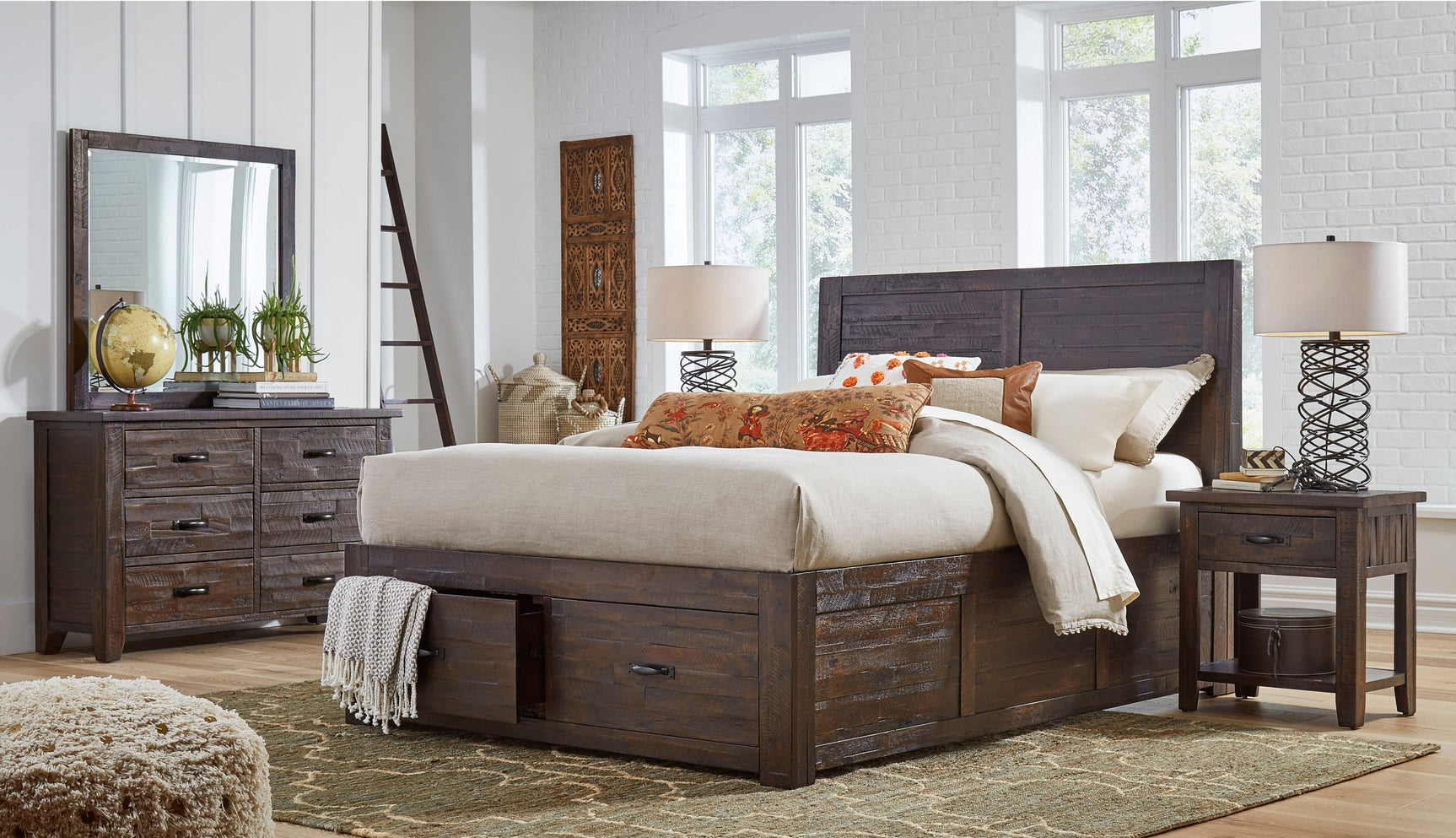 Jackson Lodge Brown Queen Storage Bed - Ornate Home
