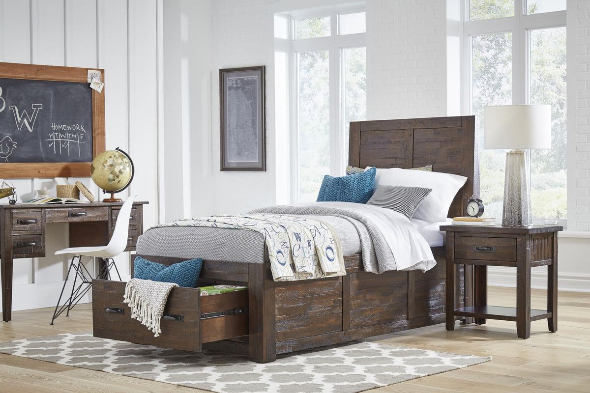 Jackson Lodge Brown Twin Storage Bed - Ornate Home