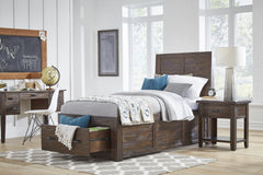 Jackson Lodge Brown Twin Storage Bed - Ornate Home