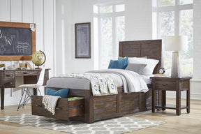 Jackson Lodge Brown Twin Storage Bed - Ornate Home