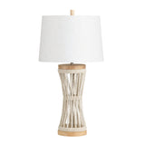 Jackson Natural/White Table Lamp - Ornate Home