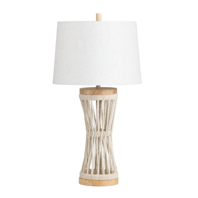 Jackson Natural/White Table Lamp - Ornate Home