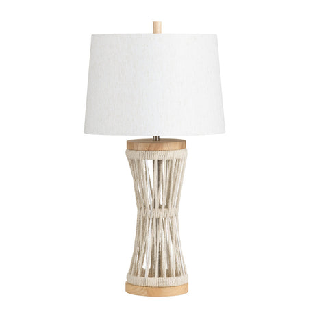 Jackson Natural/White Table Lamp - Ornate Home