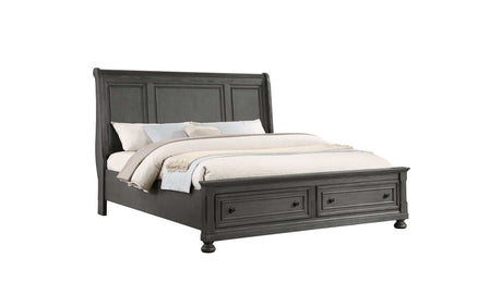 Jackson Rustic Gray King Bedroom Set / 4pc - Ornate Home