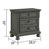 Jackson Rustic Gray King Bedroom Set / 4pc - Ornate Home