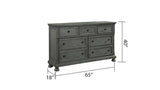 Jackson Rustic Gray King Bedroom Set / 4pc - Ornate Home