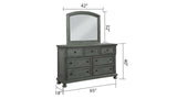 Jackson Rustic Gray Queen Bedroom Set / 4pc - Ornate Home