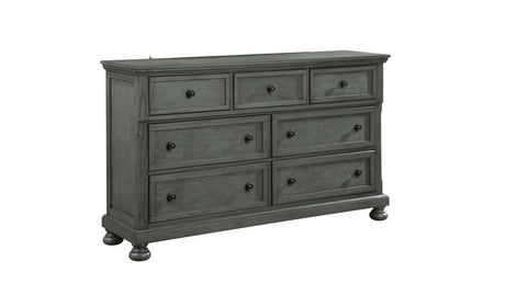 Jackson Rustic Gray Queen Bedroom Set / 5pc - Ornate Home