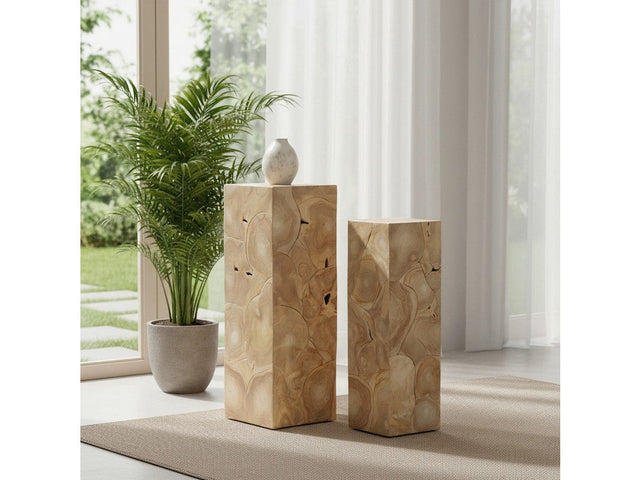 Jackson Tan 2-Piece Pedestals - Ornate Home