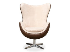 Jacobean Brown Mid 20th Century Egg Chair - Ornate Home