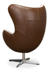 Jacobean Brown Mid 20th Century Egg Chair - Ornate Home