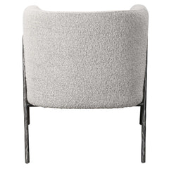 Jacobsen Gray/White Accent Chair - Ornate Home