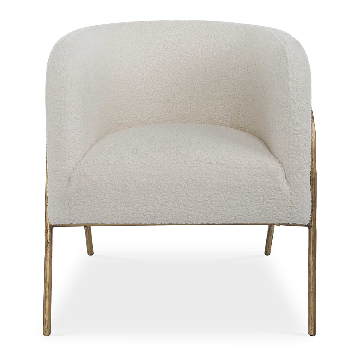 Jacobsen Off White Shearling Accent Chair - Ornate Home