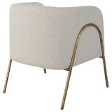 Jacobsen Off White Shearling Accent Chair - Ornate Home